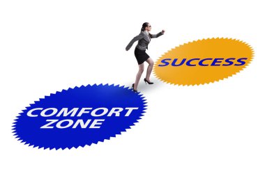 Concept of leaving comfort zone clipart