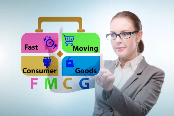 Fmcg Concept Fast Moving Consumer Goods — Stock Photo, Image
