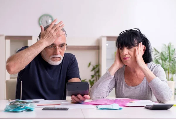 Pasangan Senior Yang Membahas Rencana Keuangan — Stok Foto