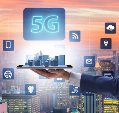 5G teknoloji kavramı - yüksek internet hızı