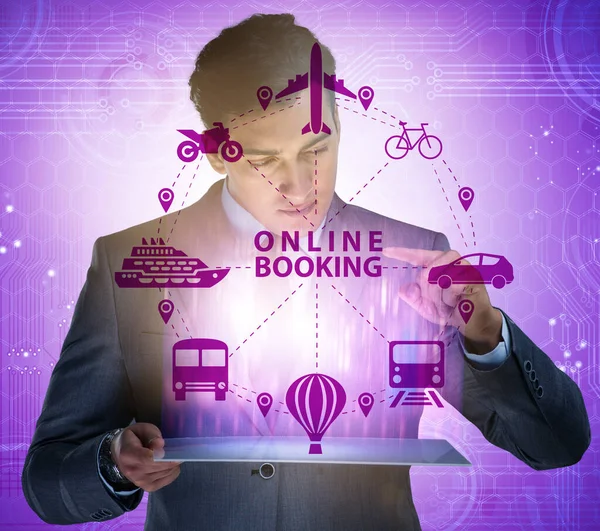 Concept Online Booking Trip — Stock Photo, Image