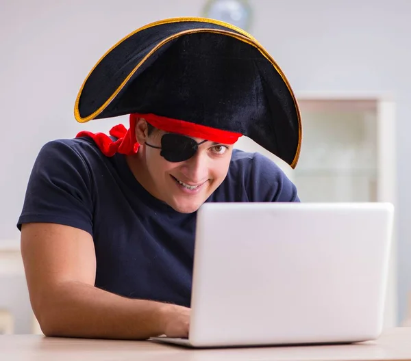 Digital Security Concept Pirate Computer — Stock Photo, Image