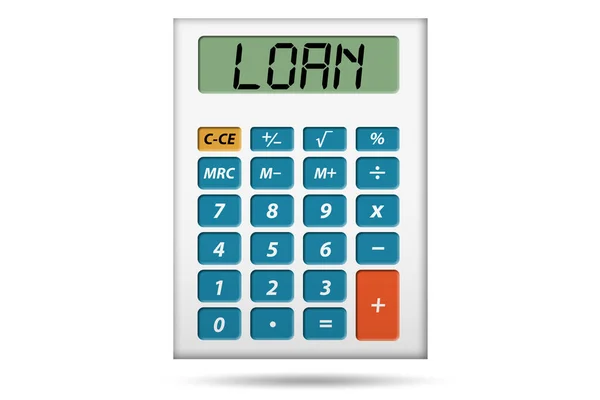 Bank loan concept with the calculator
