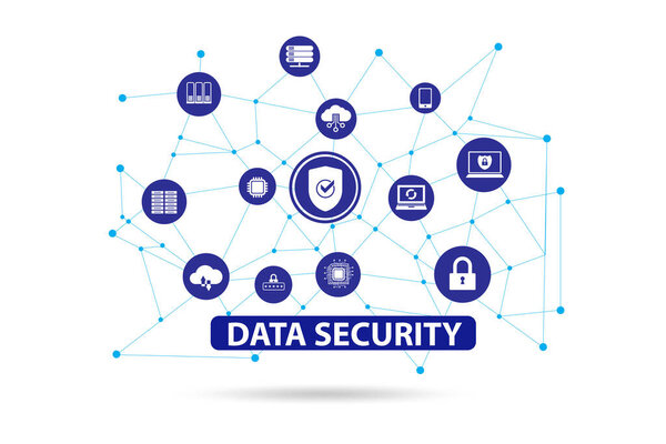 Data security in the cybersecurity concept