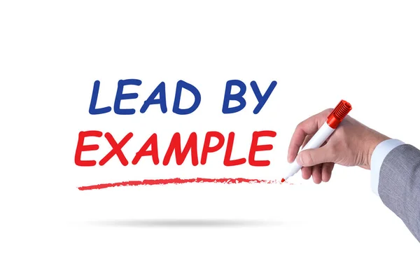 Lead Example Concept Motivational Concept — Stock Photo, Image