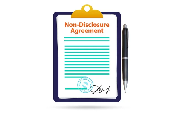 Non Disclosure Agreement Commercial Concept Business — Stock Photo, Image