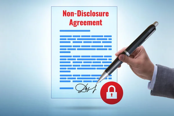 Non Disclosure Agreement Commercial Concept Business — Stock Photo, Image