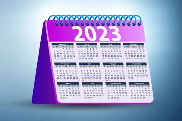 2023 Évi Naptár Időtervezési Koncepcióban — Stock Fotó