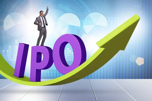 Imprenditore Offerta Pubblica Iniziale Concetto Ipo — Foto Stock