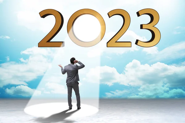 Concept Van Het Jaar 2023 Schijnwerpers — Stockfoto