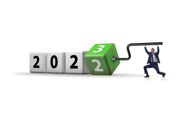 Concetto Dell Anno 2022 Verso 2023 — Foto Stock