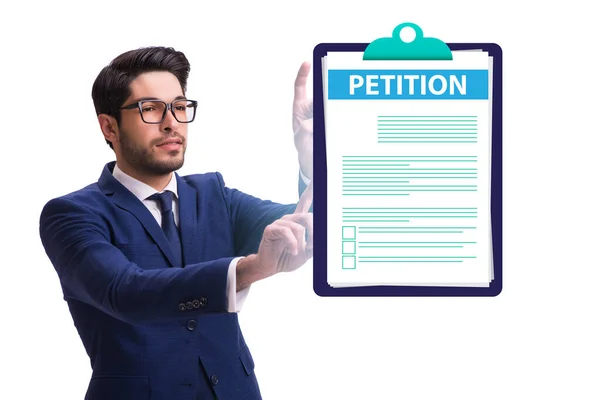 Businessman Petition Application Concept — Stock Photo, Image