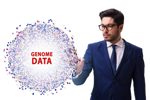 Empresário Conceito Dados Genoma — Fotografia de Stock