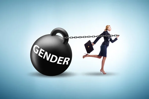 Genderongelijkheid Loopbaan — Stockfoto