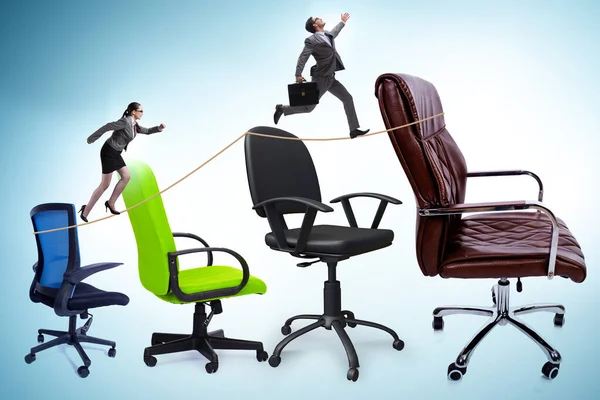 Promotion Concept Businessman Chairs — Stock Photo, Image