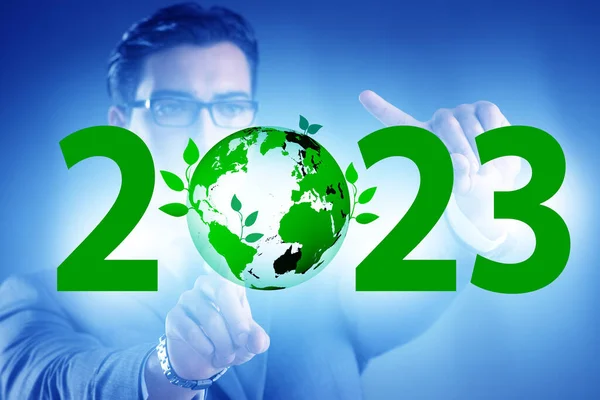 Jaar 2023 Het Ecologische Concept — Stockfoto