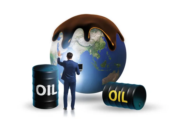 Conceito Negócio Global Petróleo — Fotografia de Stock