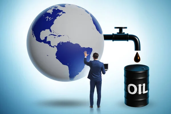 Concetto Business Petrolifero Globale — Foto Stock