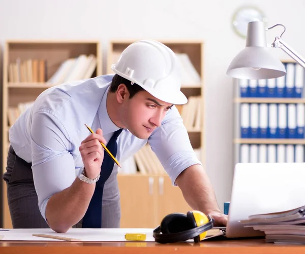 Engineer Supervisor Working Drawings Office — Stock Photo, Image