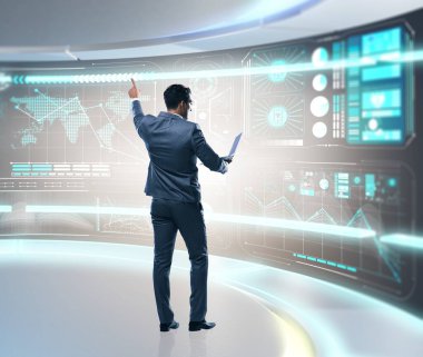 Büyük veri yönetimi kavramındaki işadamı