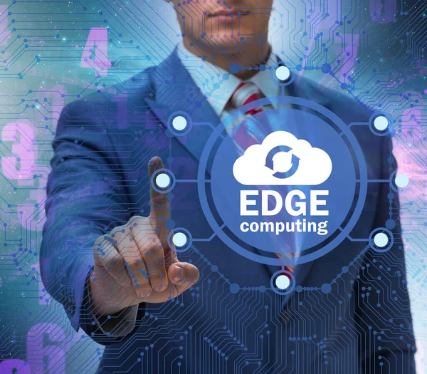 Concetto Nebbia Edge Cloud Computing — Foto Stock