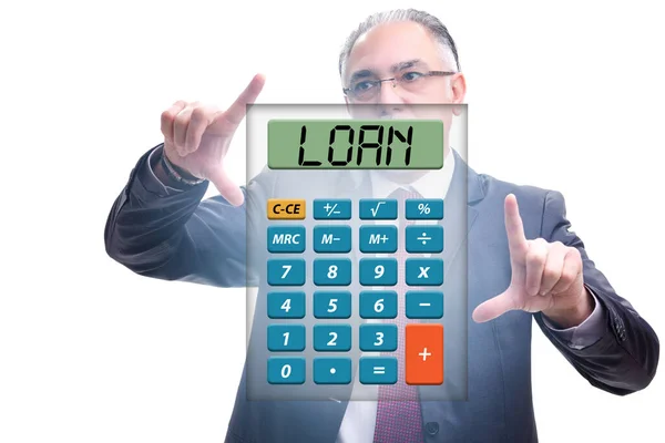 Bank Loan Concept Calculator — Stock Photo, Image