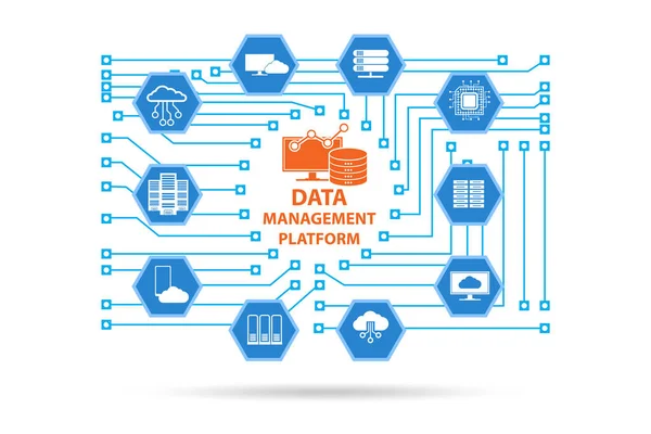 Illustration Data Management Concept — Stock Photo, Image