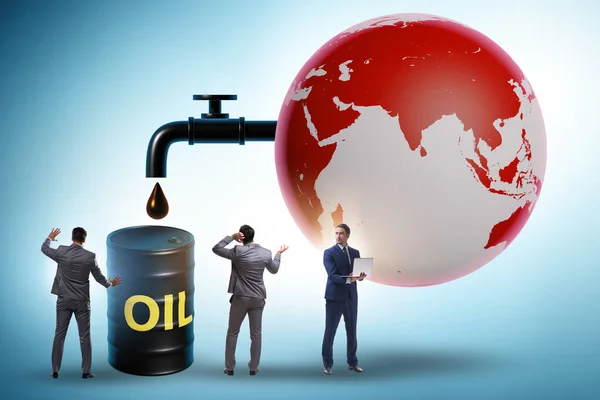 Concept of the global oil business