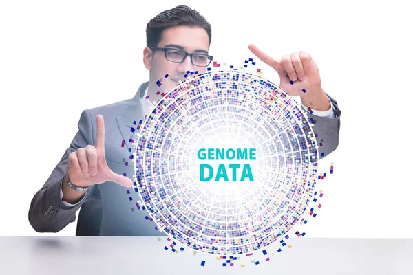 Businessman Genome Data Concept — Stock Photo, Image