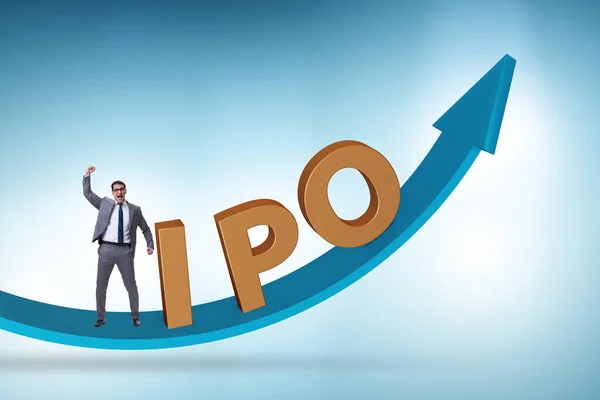 Businessman Initial Public Offering Ipo Concept — Stock Photo, Image