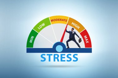 İş adamında stres ölçer kavramı