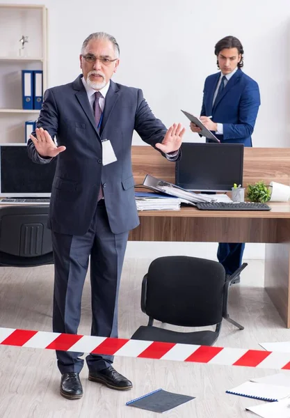 Two Experts Criminologists Working Office — Stock Photo, Image