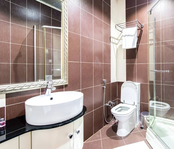 Die Moderne Badezimmereinrichtung Hotel — Stockfoto