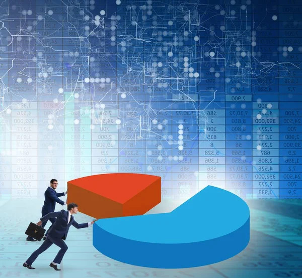 Business Analytics Concept Met Taartdiagram — Stockfoto