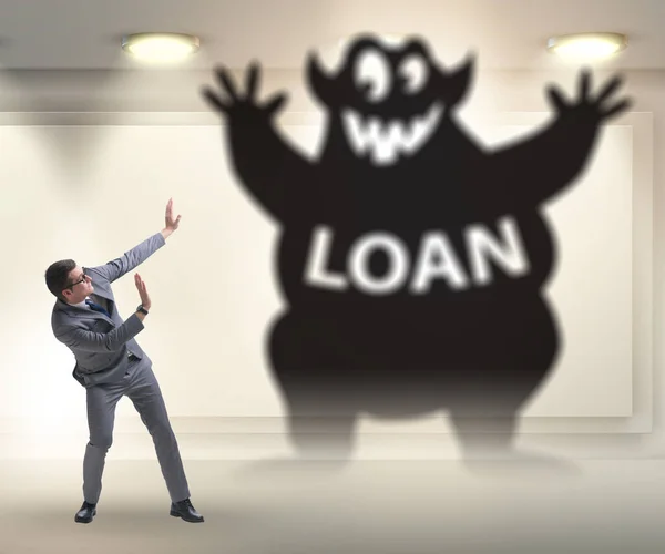 Businessman Debt Loan Concept — Stock Photo, Image