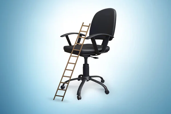Office Chair Ladder Career Concept — Stock Photo, Image
