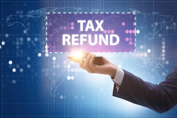Businessman Tax Refund Concept — Stock Photo, Image