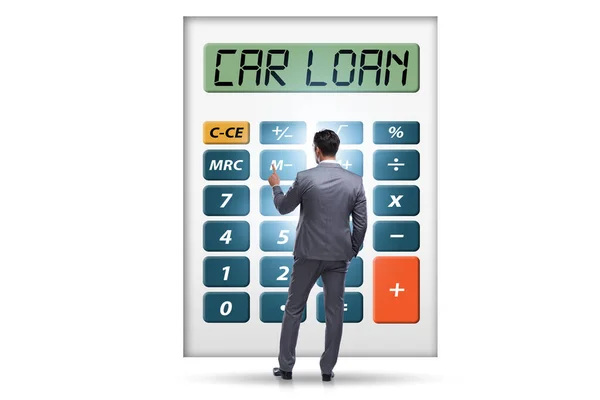Concept Car Loan Calculator — Stock Photo, Image