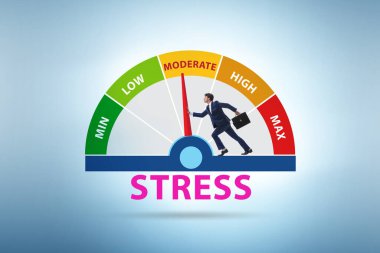 İş adamında stres ölçer kavramı