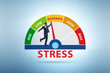 İş adamında stres ölçer kavramı