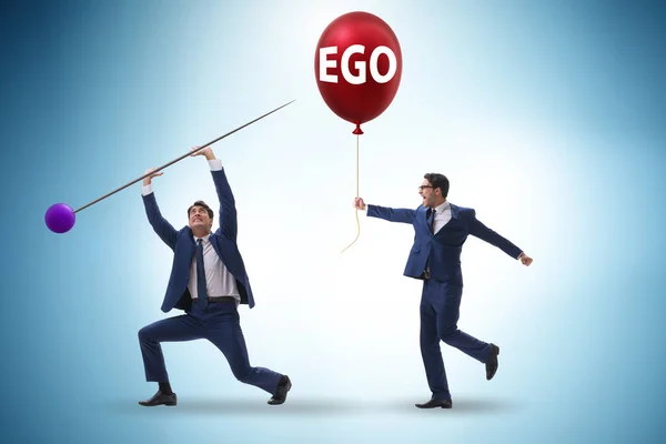Biznesmen Koncepcji Nadmiernego Ego — Zdjęcie stockowe