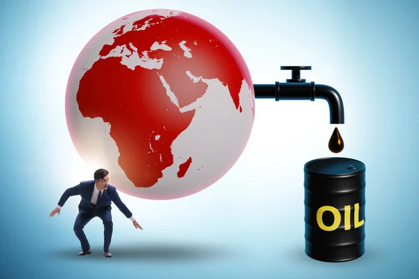 Concepto Del Negocio Global Del Petróleo —  Fotos de Stock