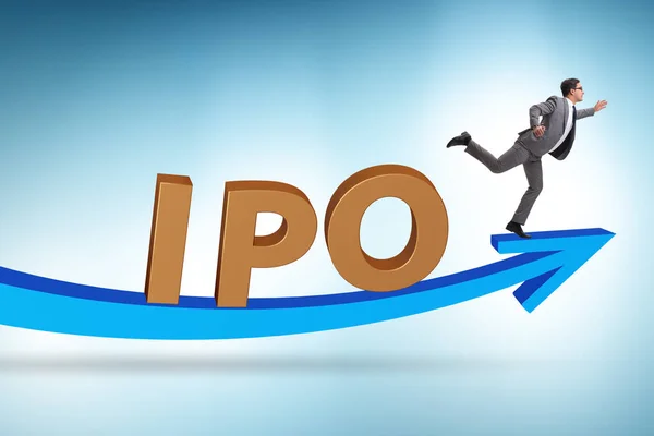 Businessman Initial Public Offering Ipo Concept — Stock Photo, Image