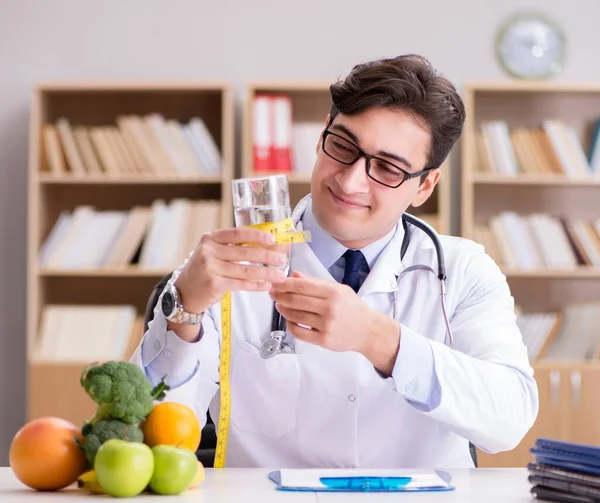 Doctor Dieting Concept Fruits Vegetables — Stock Photo, Image