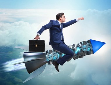 İş kurma konseptinde iş adamı