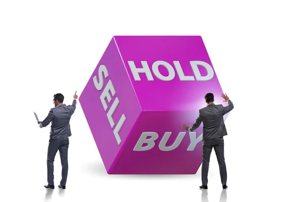 Trader Three Three Options Buy Sell Hold — Stock Photo, Image