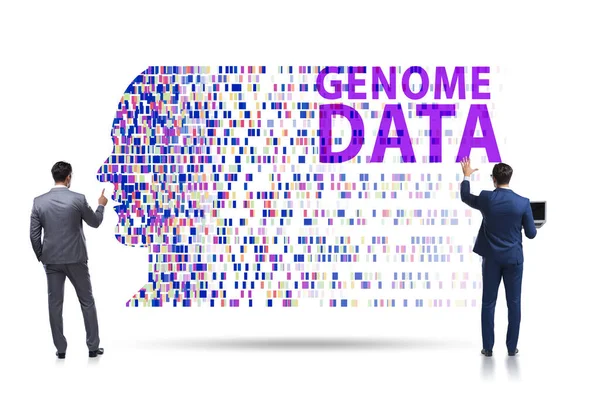 Empresário Conceito Dados Genoma — Fotografia de Stock