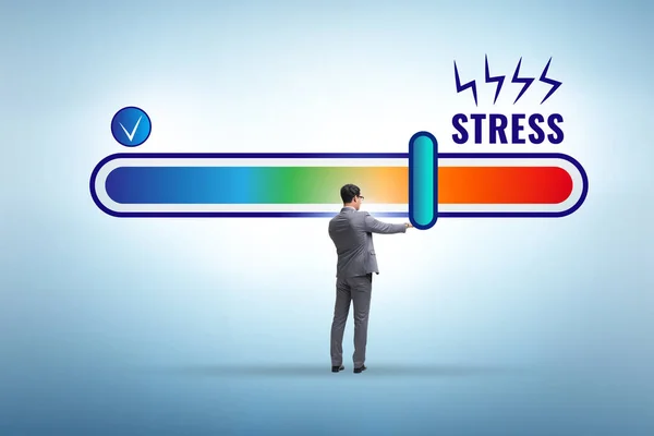 Adamında Stres Ölçer Kavramı — Stok fotoğraf