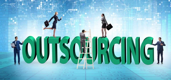 Concept Outsourcing Modern Business — Stock Photo, Image
