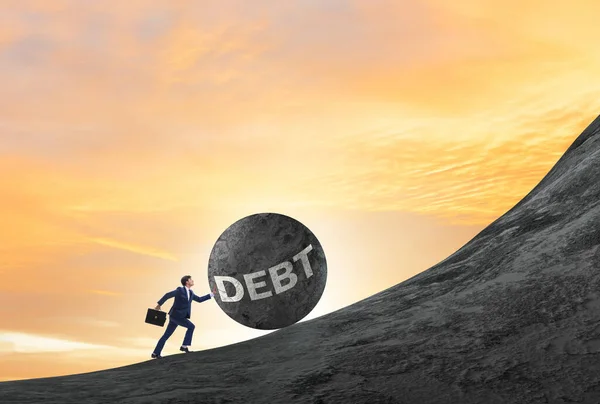 Pojęcie Zadłużenia Pożyczki — Zdjęcie stockowe